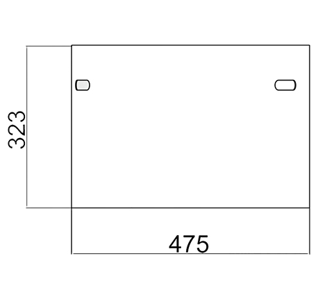 Nástěnný BIOKRB BOX 90x40 cm BÍLÁ