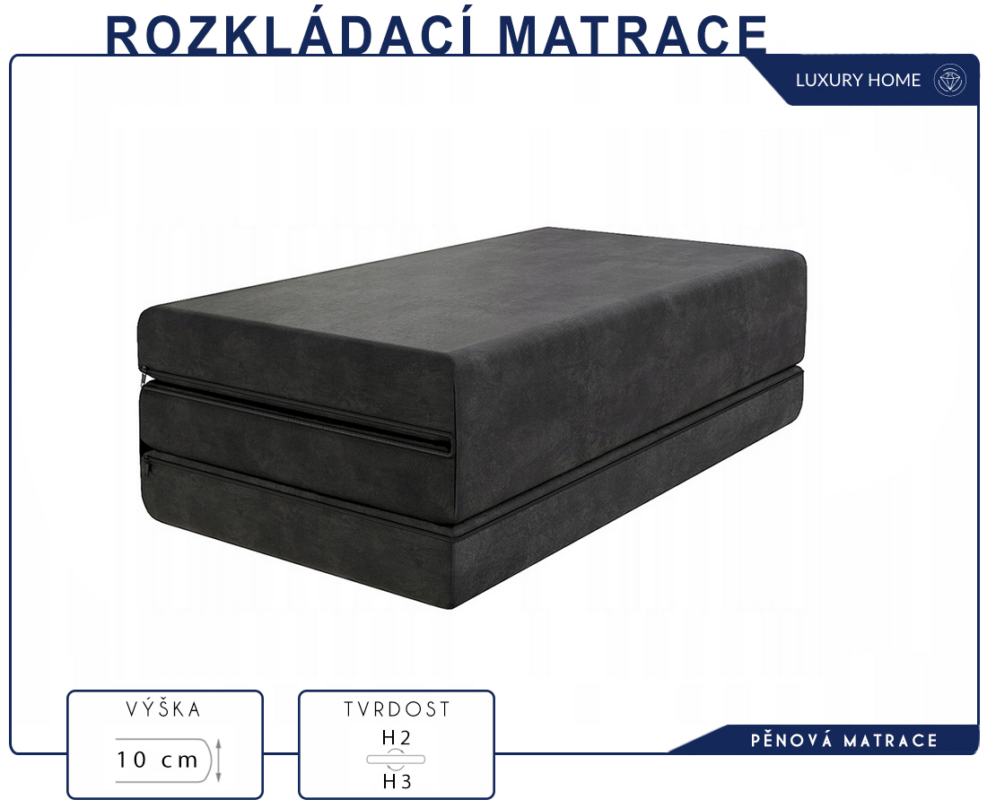 Taštičková matrace GINASO MAX JERSEY 180x200 cm s KOKOSEM 28 cm