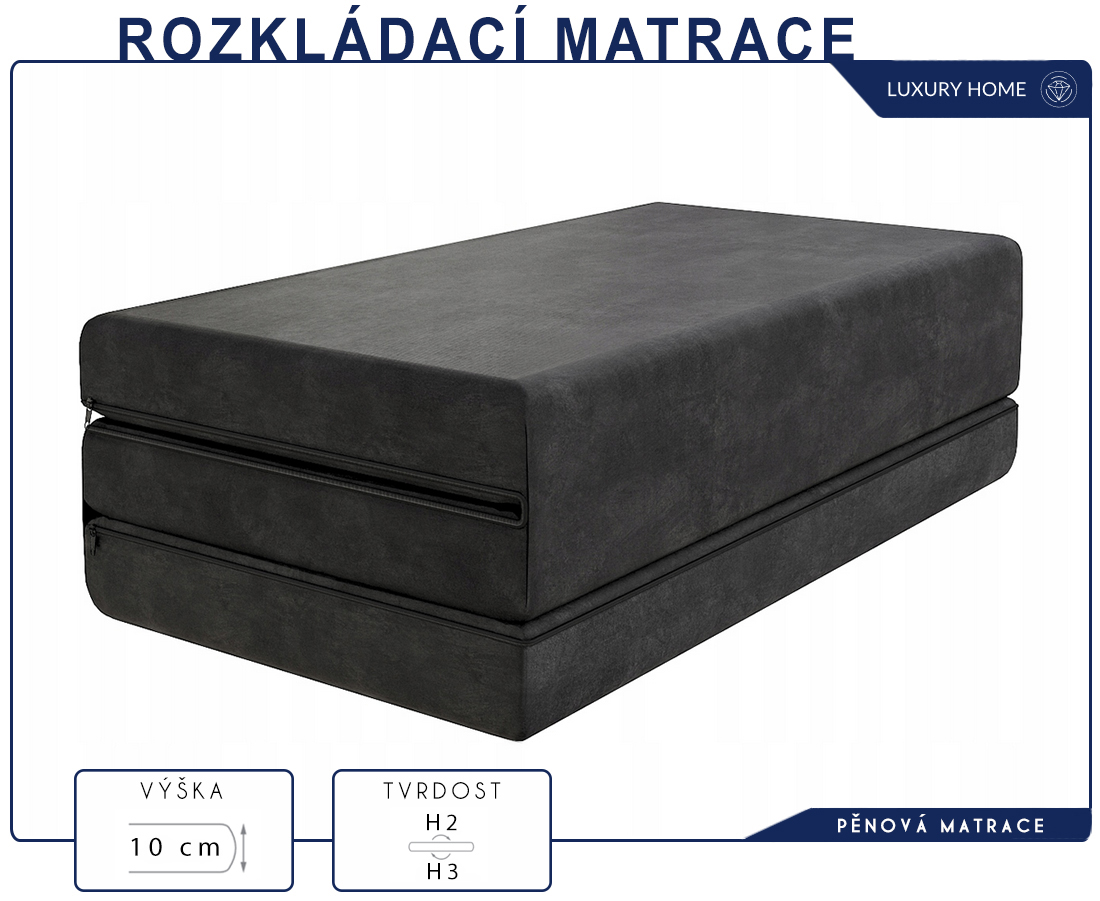 Taštičková matrace GINASO MAX JERSEY 180x200 cm s KOKOSEM 28 cm