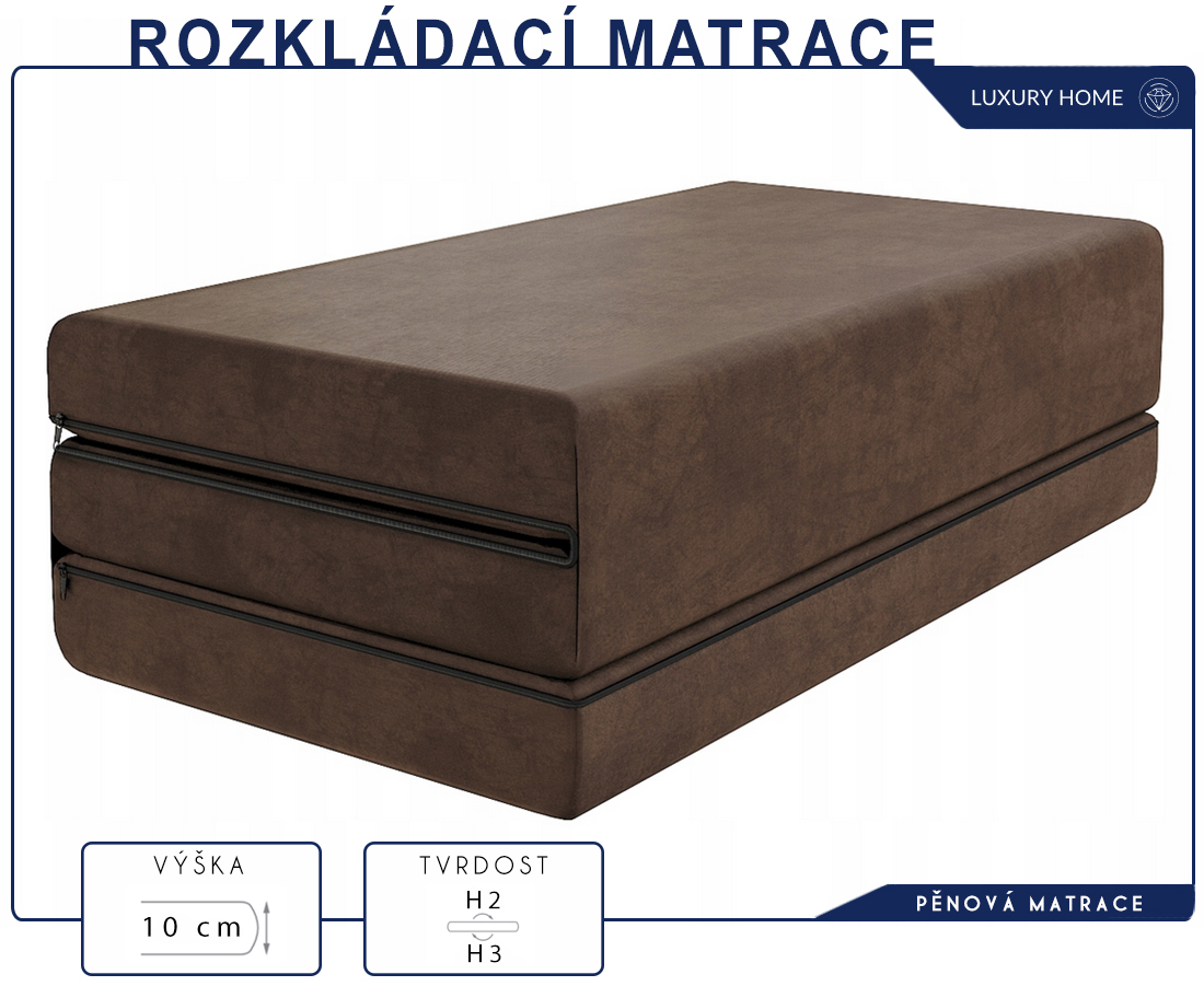 Taštičková matrace GINASO MAX JERSEY 180x200 cm s KOKOSEM 28 cm