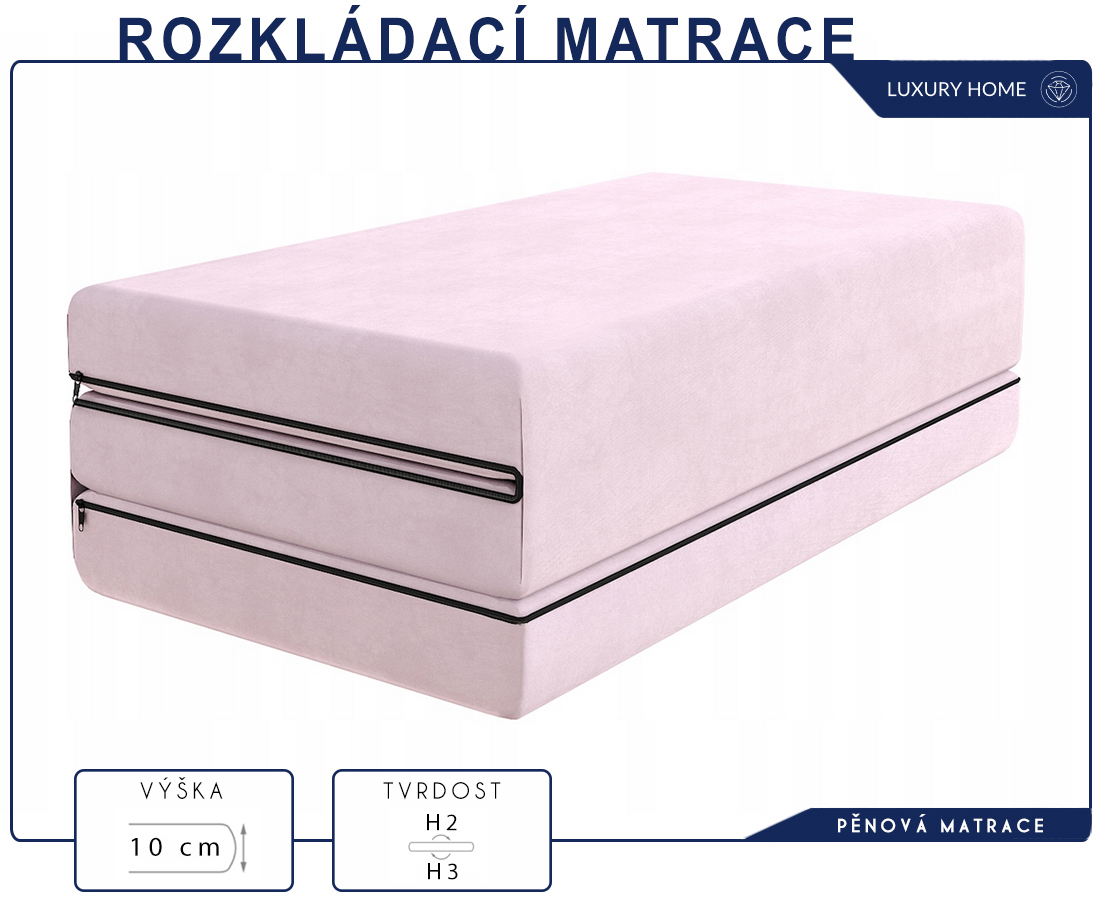 Taštičková matrace GINASO MAX JERSEY 180x200 cm s KOKOSEM 28 cm