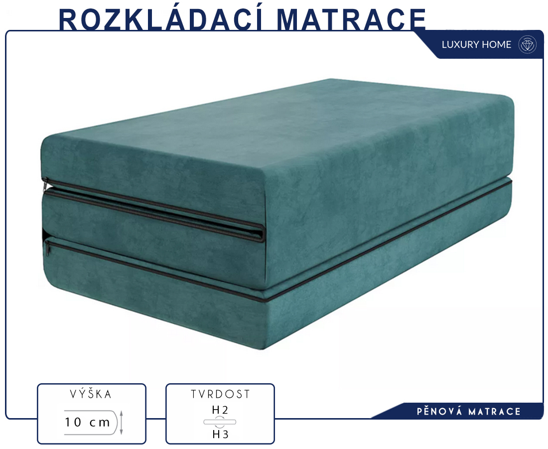 Taštičková matrace GINASO MAX JERSEY 180x200 cm s KOKOSEM 28 cm