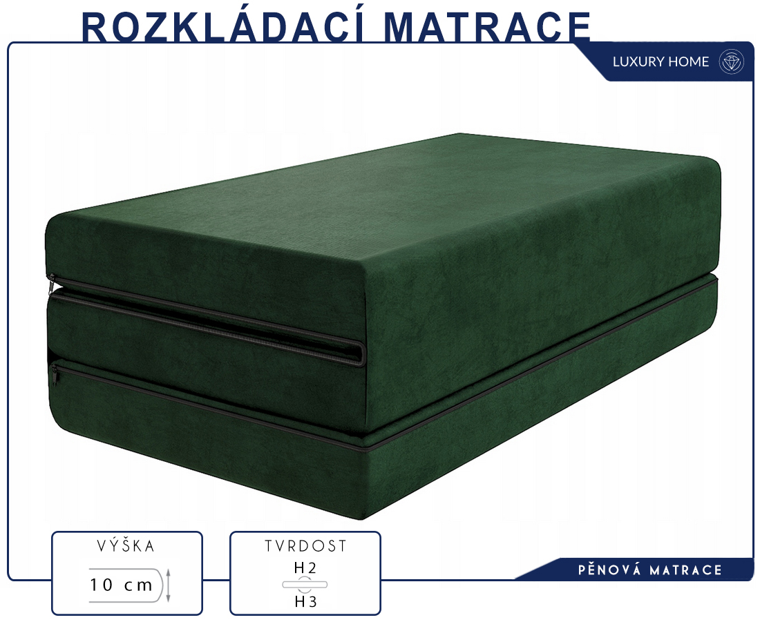 Taštičková matrace GINASO MAX JERSEY 180x200 cm s KOKOSEM 28 cm